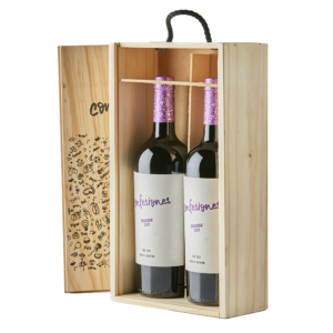 CAJA MADERA X2 - DUPLA BONARDA